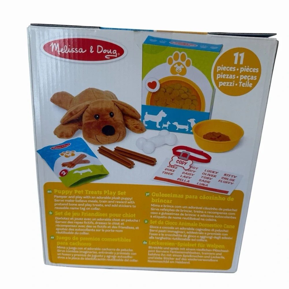 Melissa &‎ Doug Pet Treats Puppy Play Set Imaginative Play Plush Dog New In Box